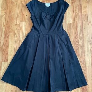 Kate Spade black pleated dress